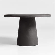 Online Designer Combined Living/Dining Willy 48" Charcoal Brown Pedestal Dining Table by Leanne Ford