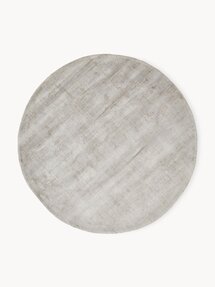 Online Designer Combined Living/Dining Jane Round Hand-Knotted Viscose Rug