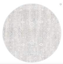 Online Designer Home/Small Office Faded Flowers Rug