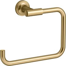 Online Designer Patio Kohler K-14441-2MB Purist Towel Ring, Vibrant Brushed Moderne Brass