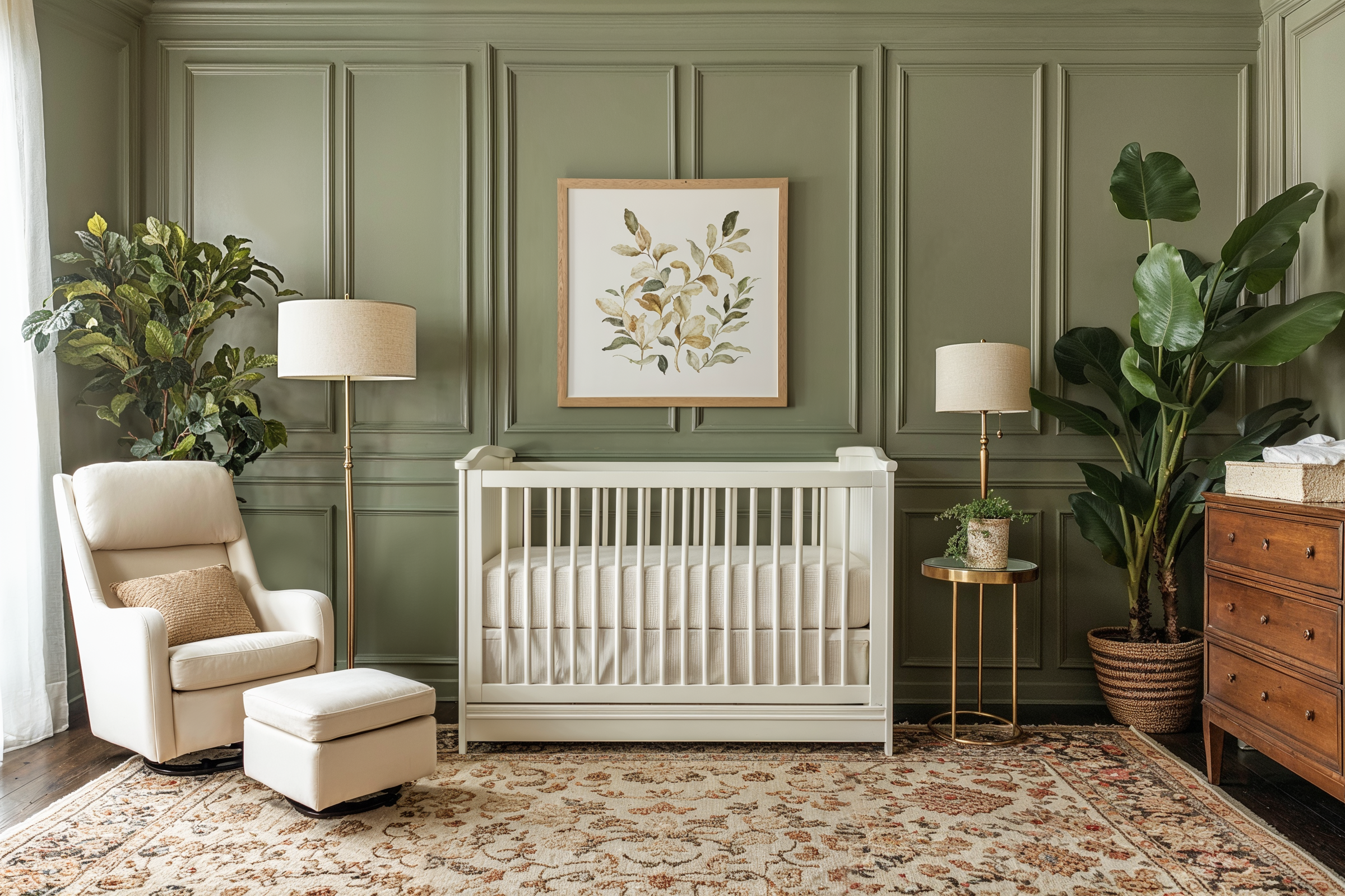Modern Peaceful Nursery Design