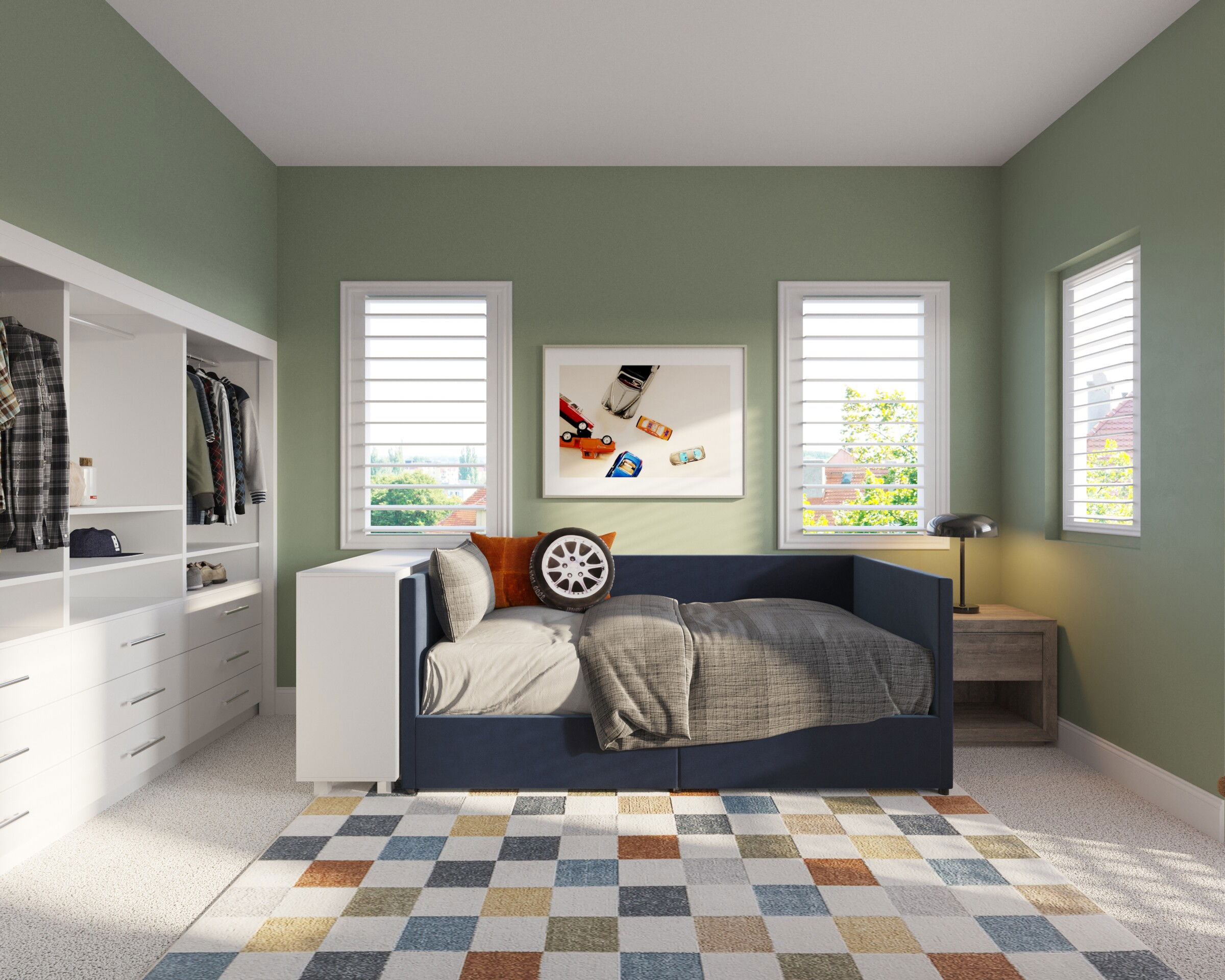 Online Designer Bedroom 3D Model 1