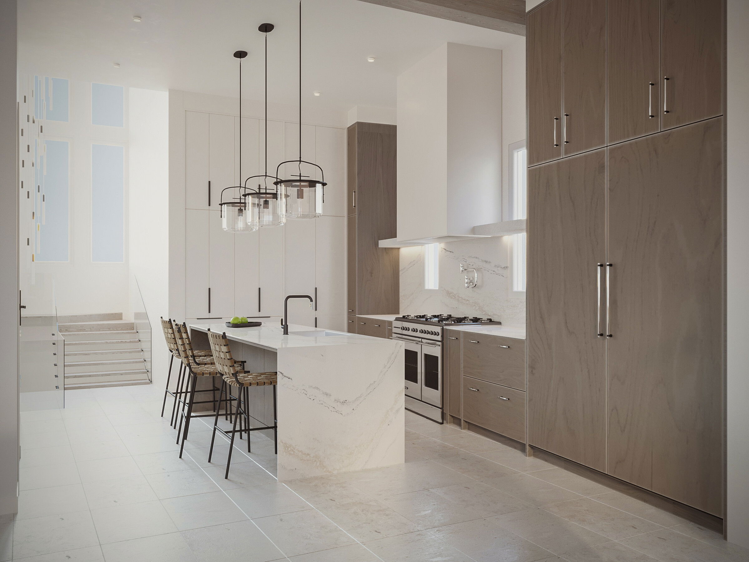 Modern Style Home Renovation Rendering thumb