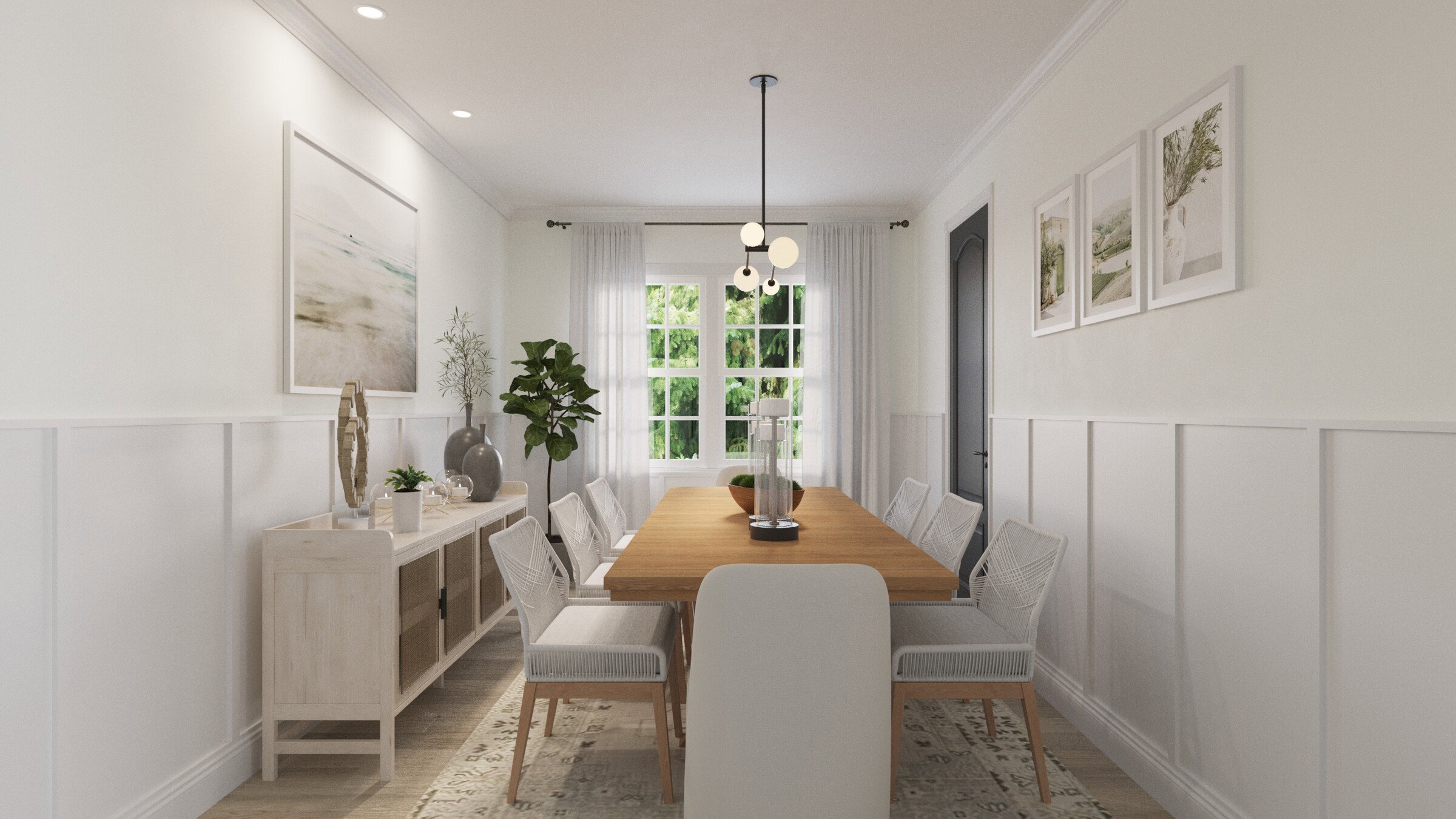 Coastal Contemporary Home Design Rendering thumb