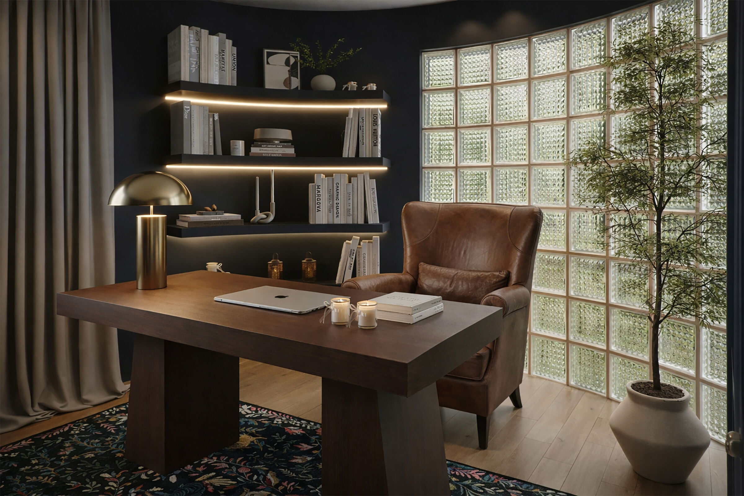 Stylish Modern Organic Home Remodel Rendering thumb