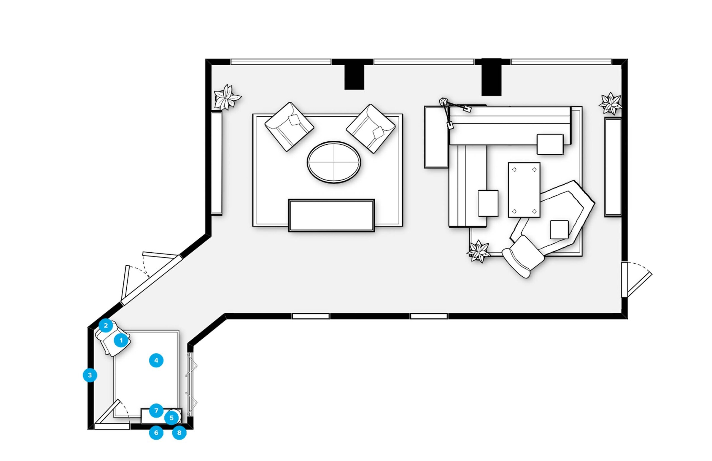 Online Designer Hallway/Entry Floorplan