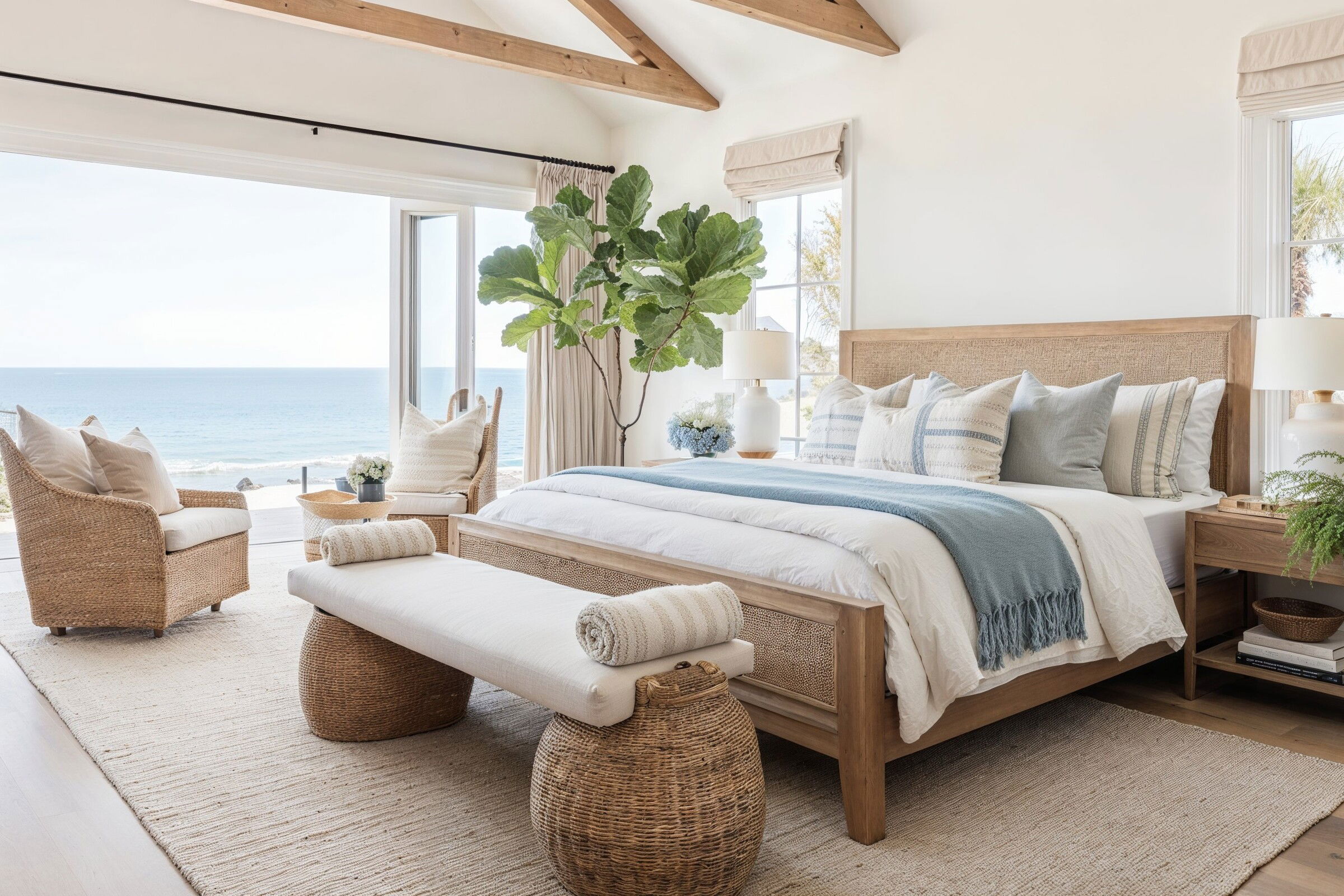 Serene & Stylish Coastal Bedroom Renovation