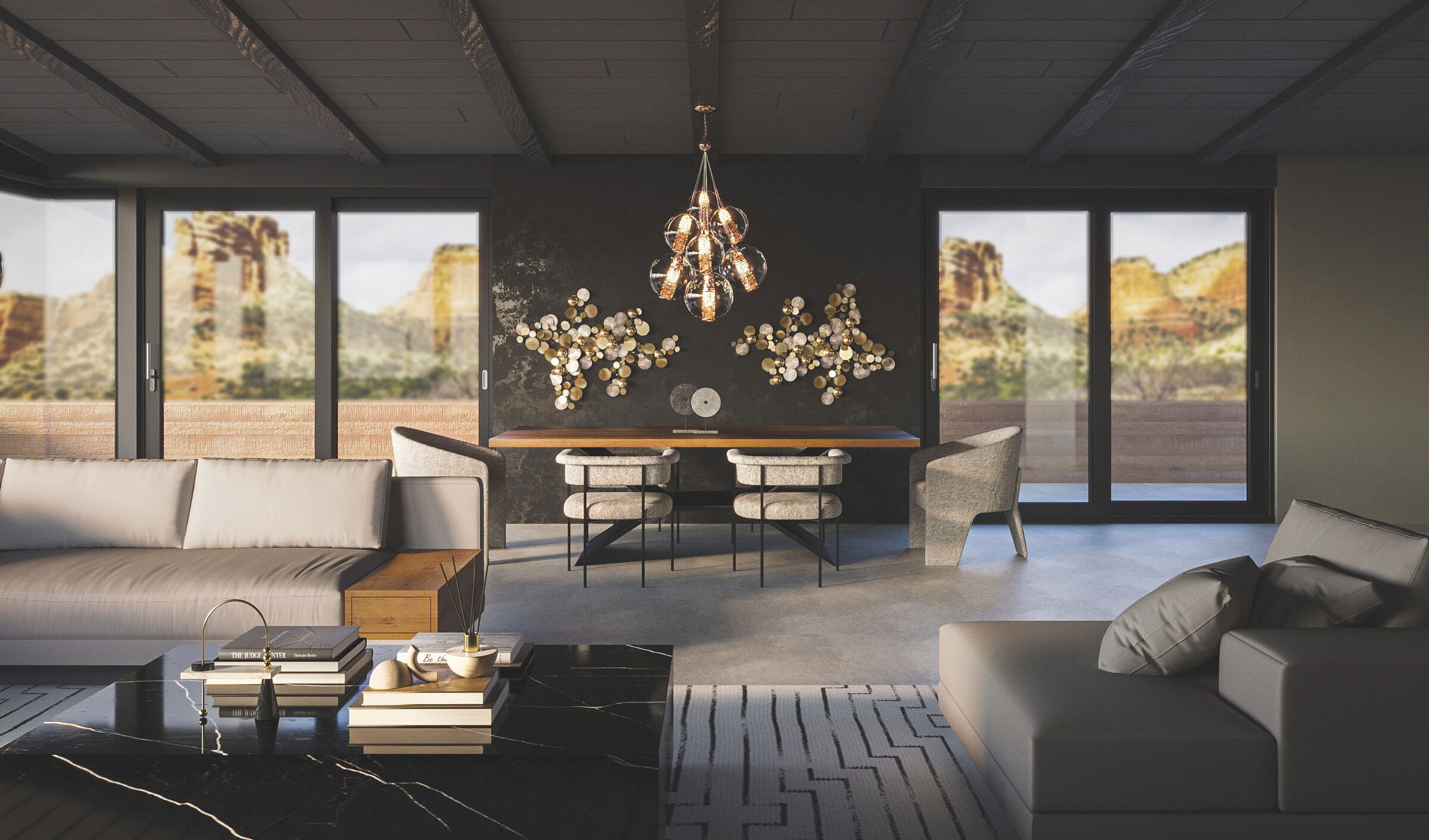 Industrial Mid Century Modern Dining Room Design