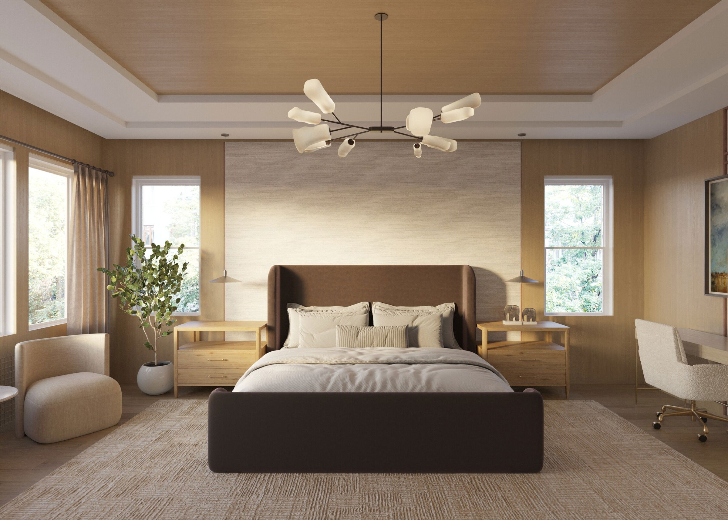 Online Designer Bedroom 3D Model 3