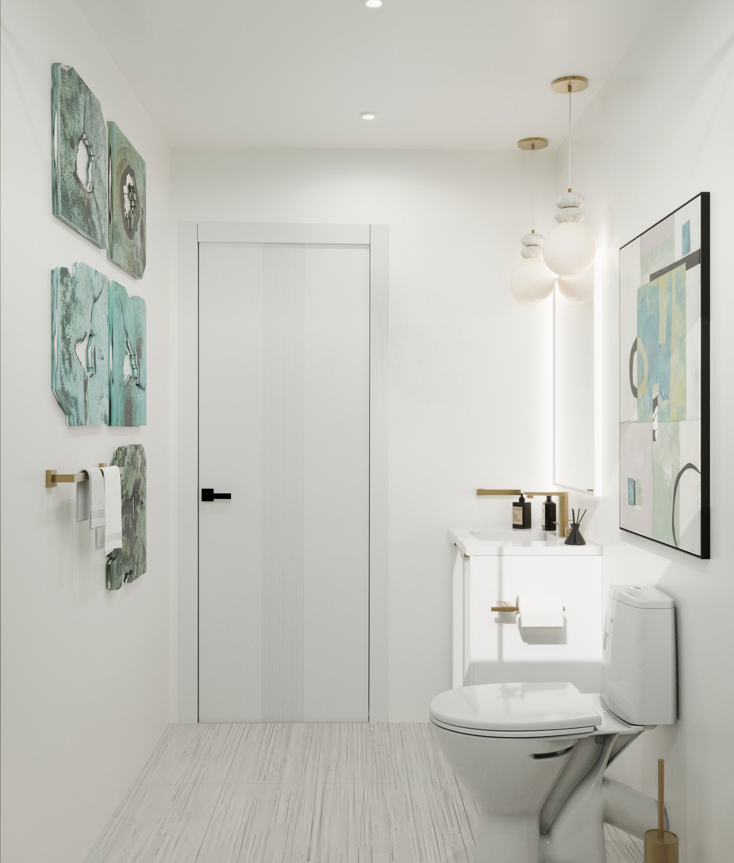 Online Designer Bathroom 3D Model 3