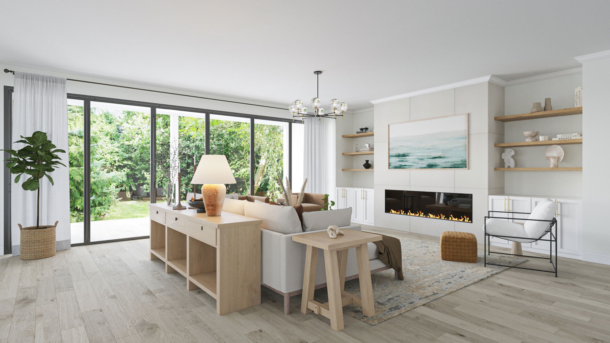 Coastal Contemporary Home Design Rendering thumb