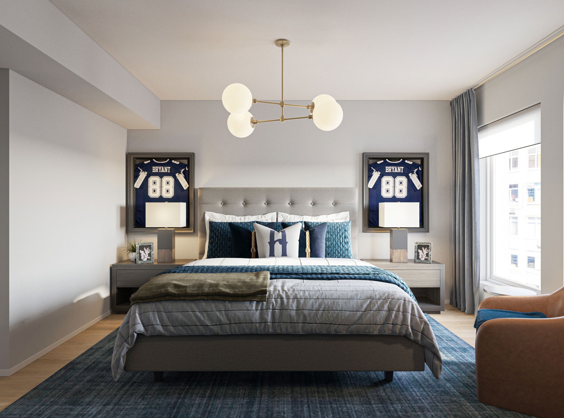 Online Designer Bedroom 3D Model 2