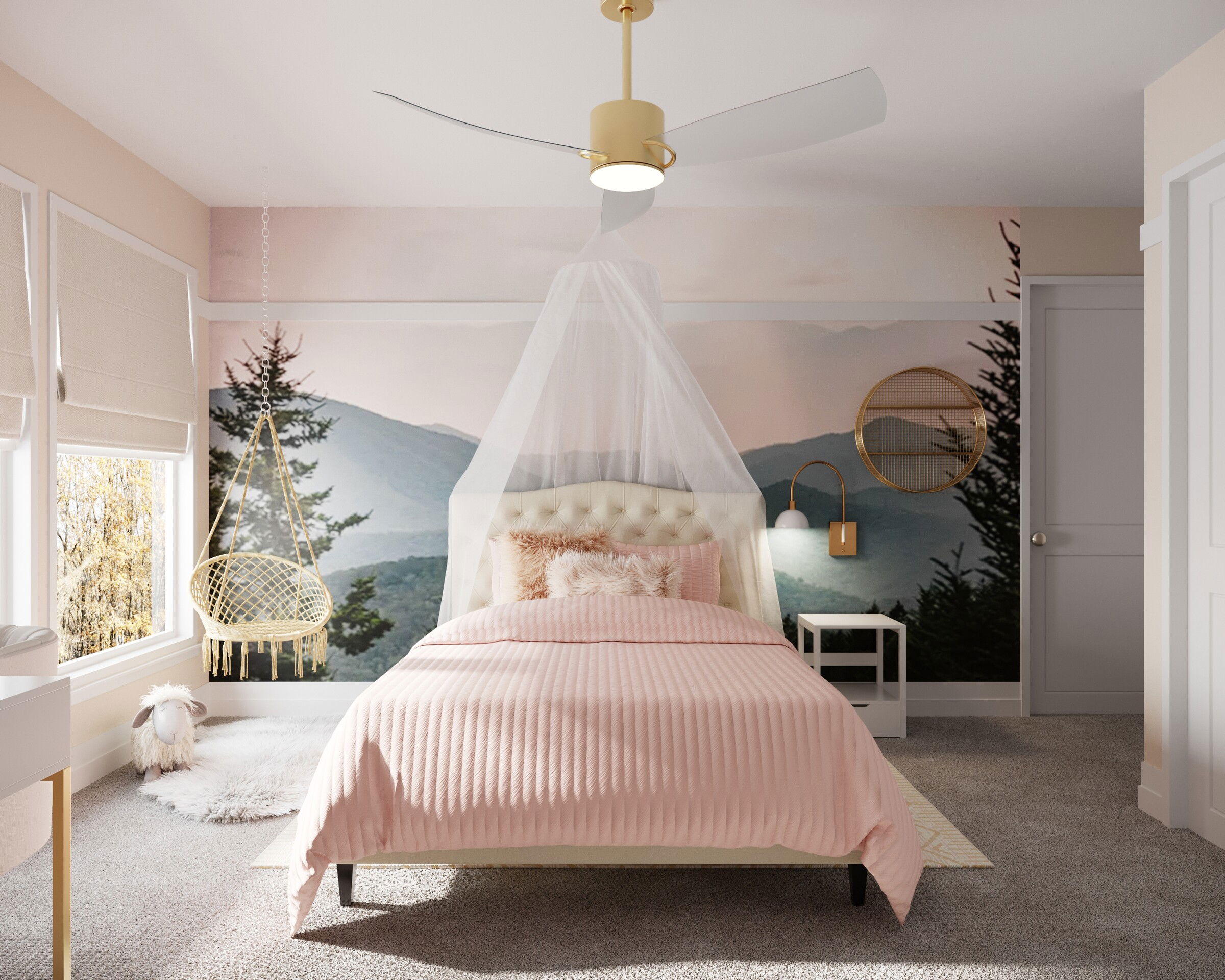 Diseño de Interior para Habitación de Chica Soñadora