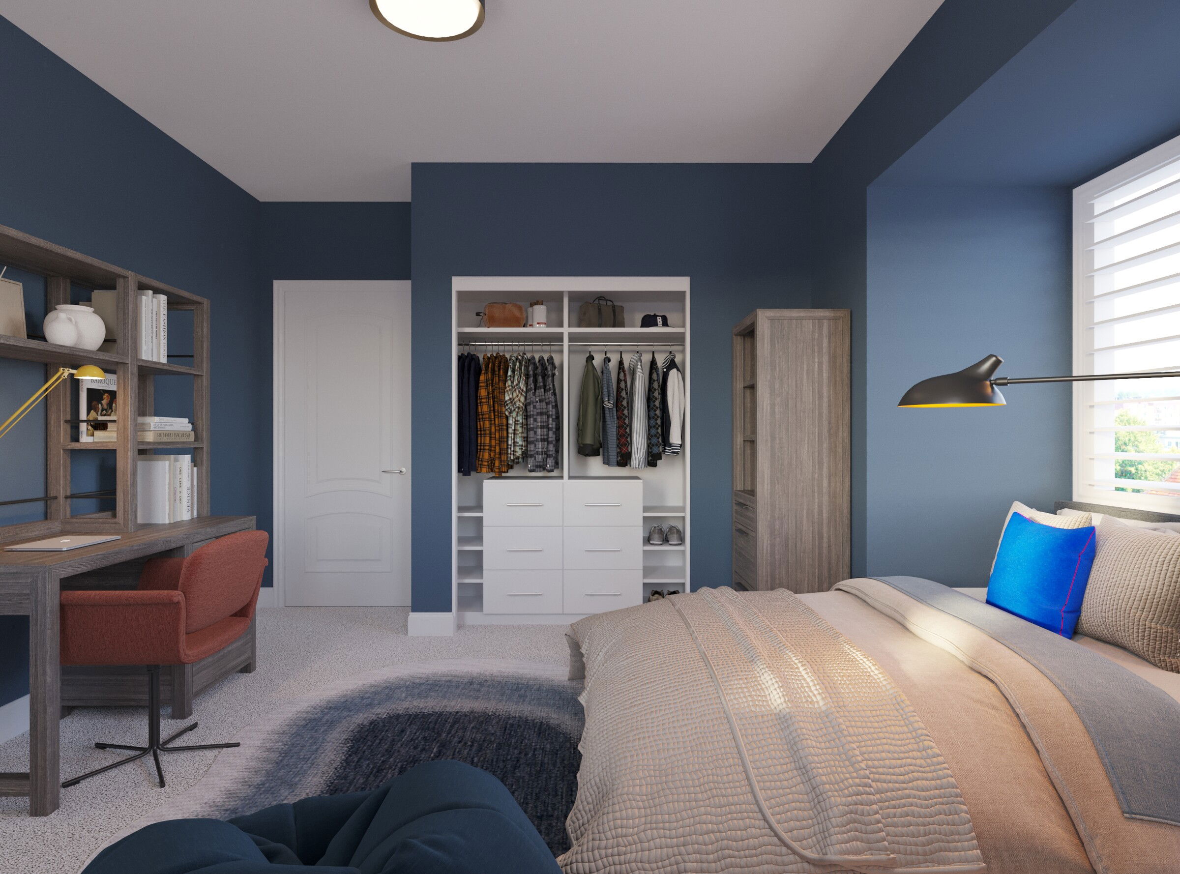 Online Designer Bedroom 3D Model 3