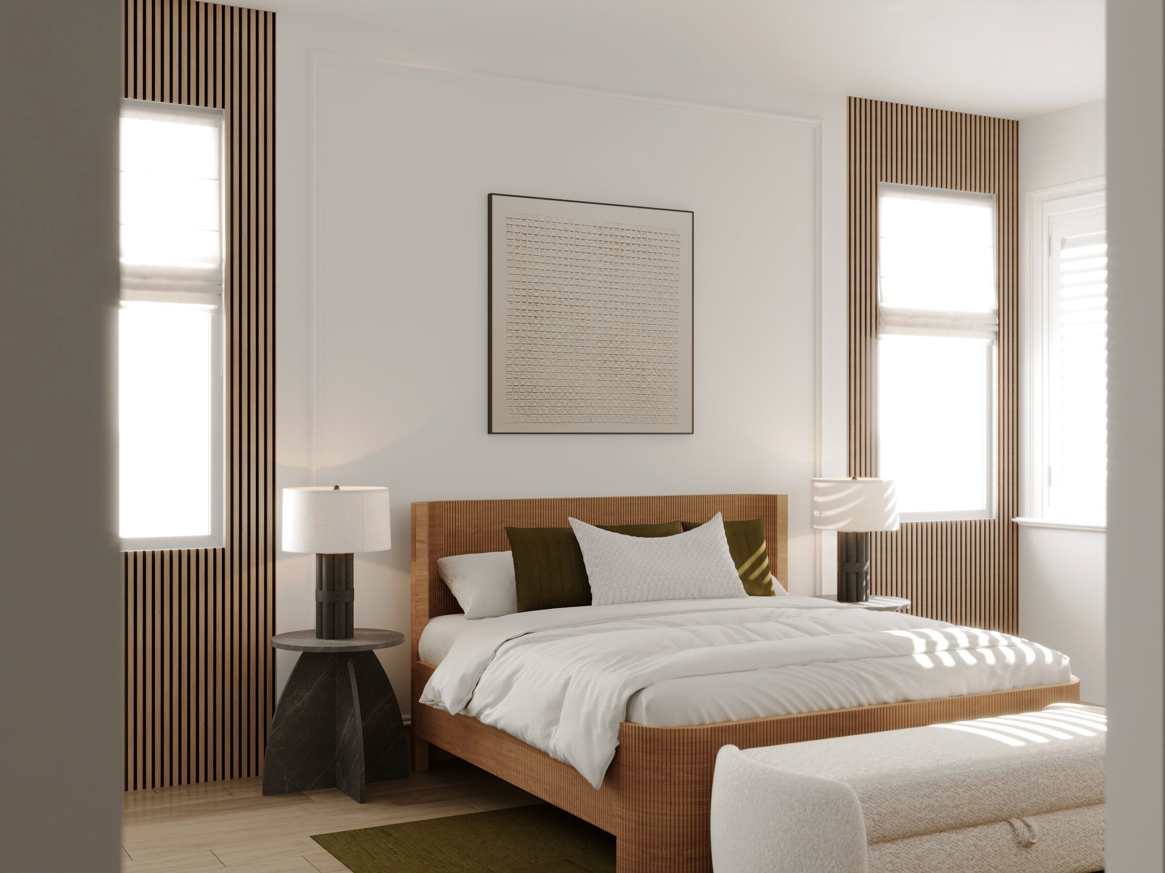 Miniatura de Renderizado de Diseño de Interior de Hogar Contemporáneo Elegante
