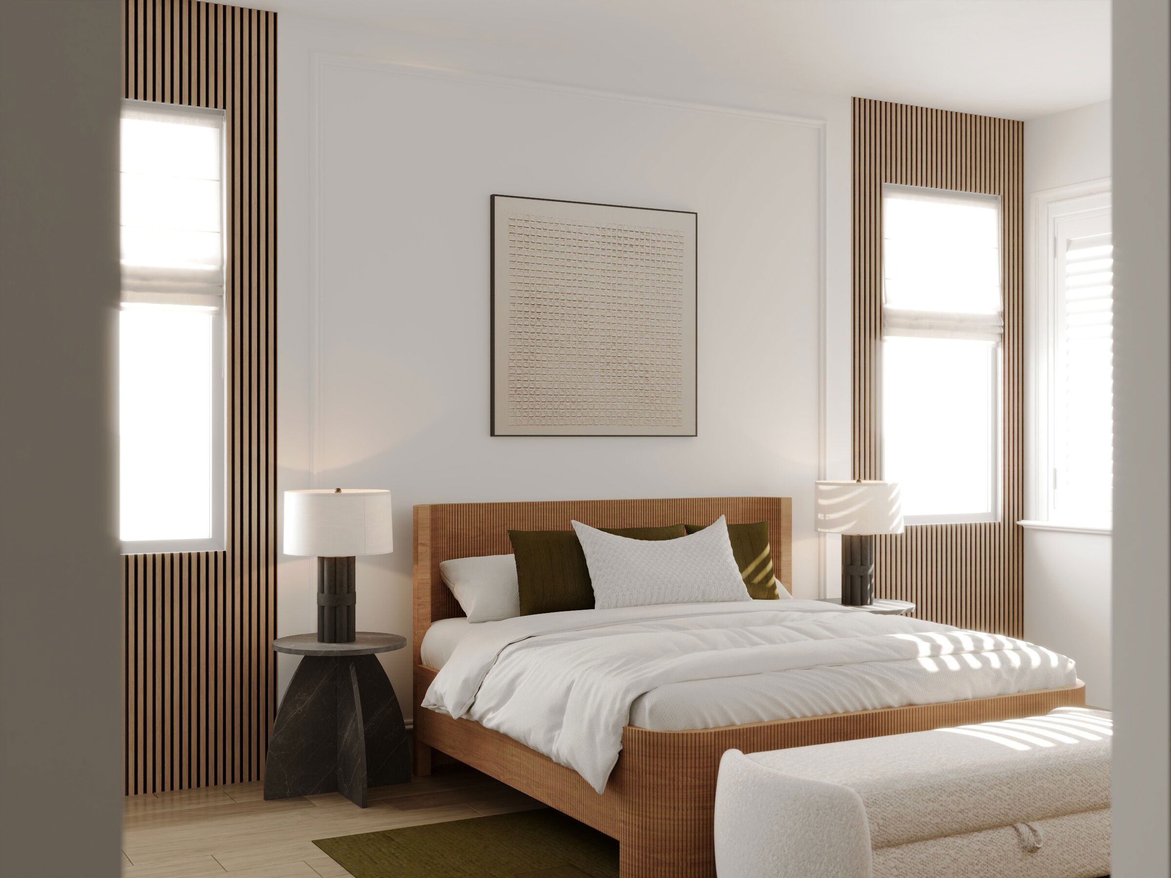 Miniatura de Renderizado de Diseño de Interior de Hogar Contemporáneo Elegante