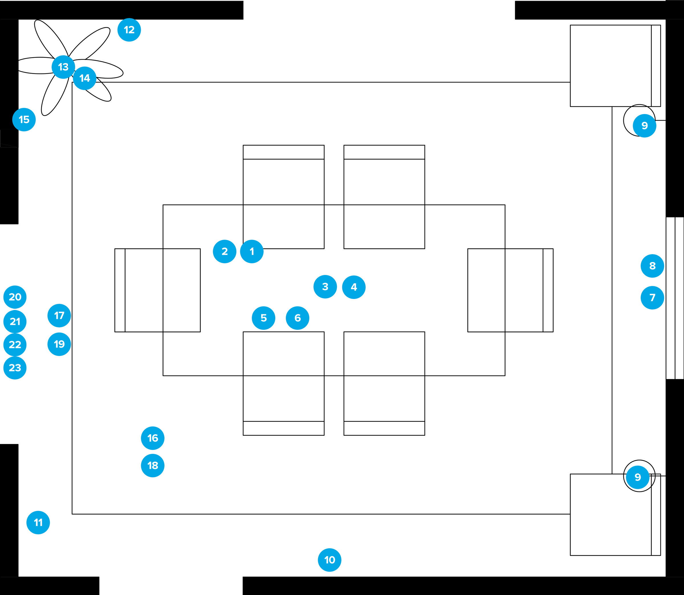 Online Designer Dining Room Floorplan
