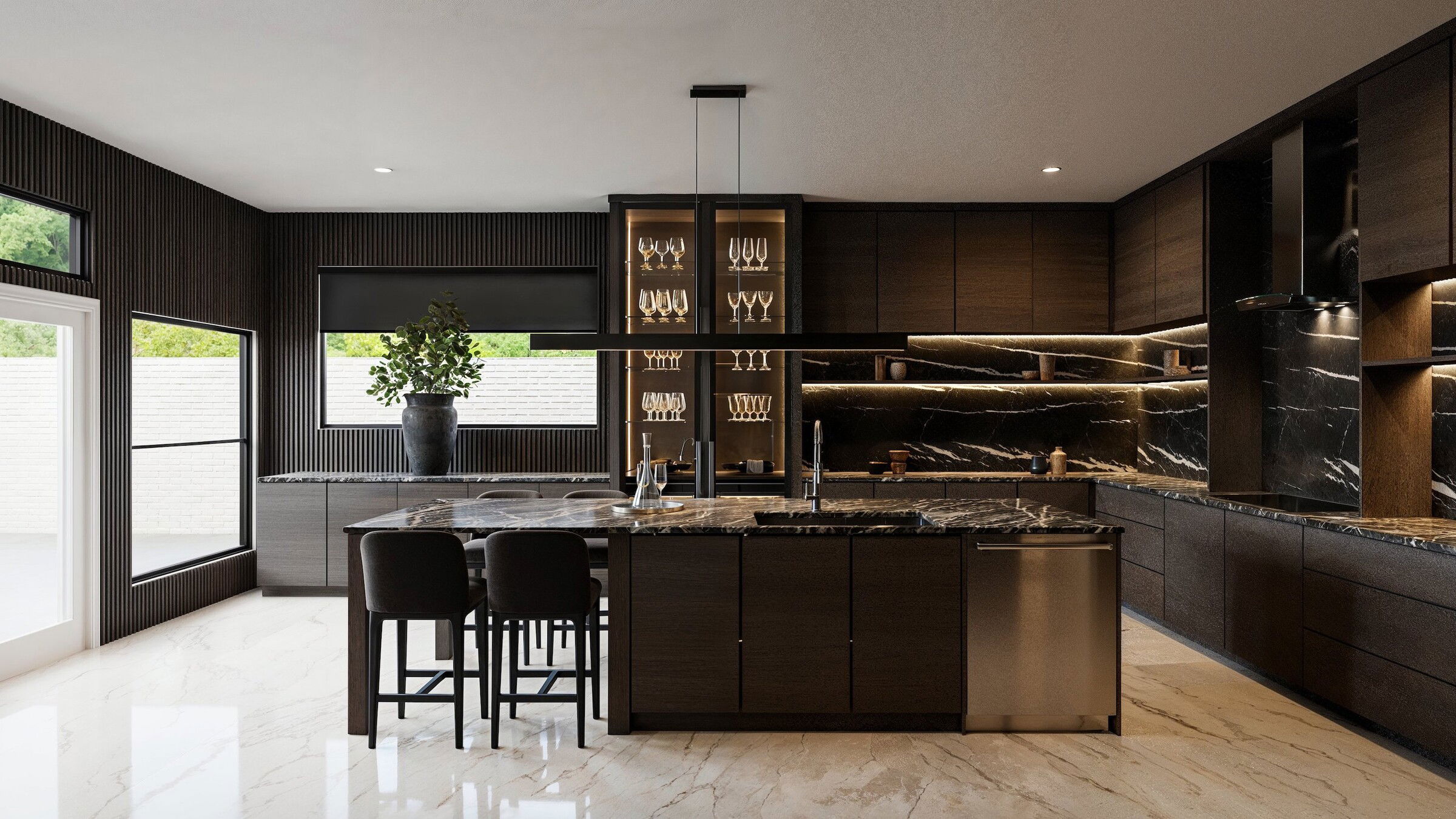 Masculine Kitchen & Bar Renovation Masculine Kitchen & Bar Renovation