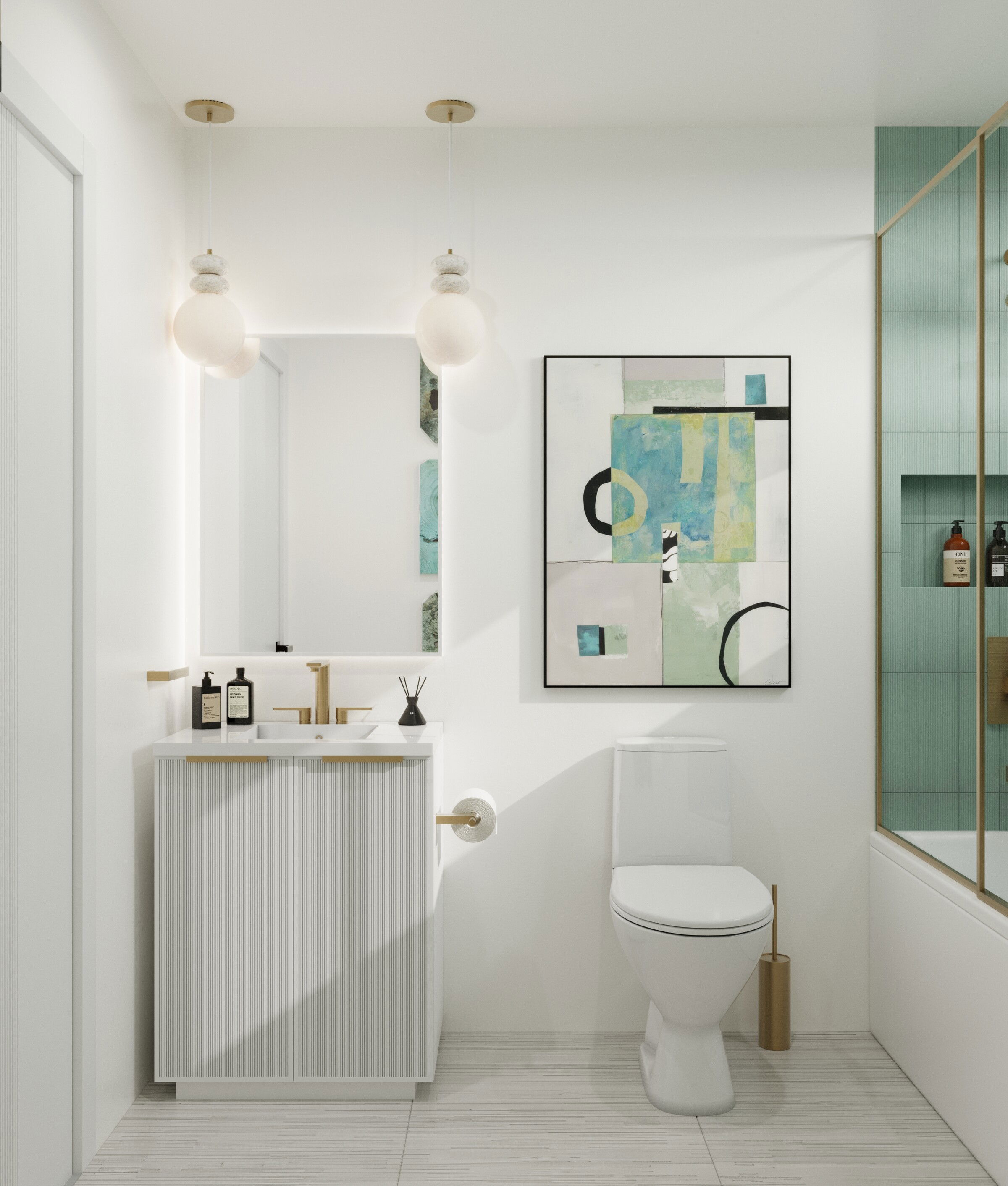 Online Designer Bathroom 3D Model 1