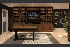 Online Combined Living/Dining 3D Virtual Design