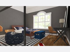Contemporary Boys Room Rendering thumb