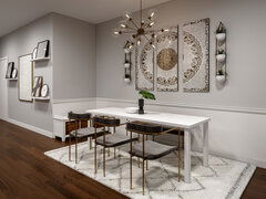 Contemporary Eclectic Home Interior Design Rendering thumb