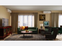 Bold Transitional Living Room Rendering thumb