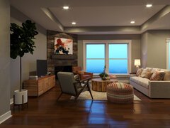 Eclectic Living Room Interior Design Ideas  Rendering thumb