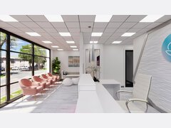 Contemporary Dental Office Front Lobby Design Rendering thumb