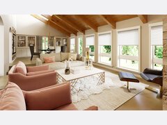 Rustic Chic Living Room Interior Design Ideas Rendering thumb