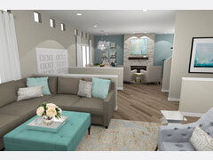 优雅的农场生活风格和餐厅呈现拇指