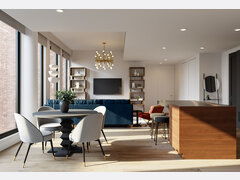 Contemporary NYC Apartment Interior Design Rendering thumb