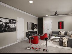 现代青少年人洞室内设计呈现拇指