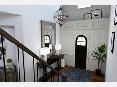 White Transitional Entry Way Rendering thumb
