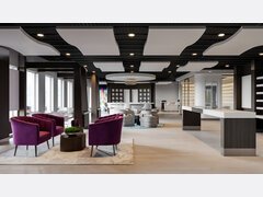 Colorful Chic & Glam Business Space Decor Rendering thumb