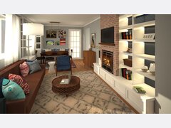 Eclectic Living Room Transformation Rendering thumb