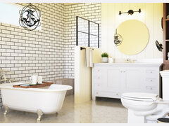 永恒的浴室转换呈现拇指