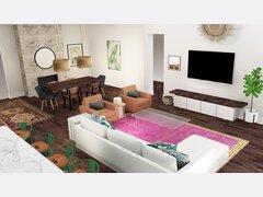 Eclectic Living Room Rendering thumb