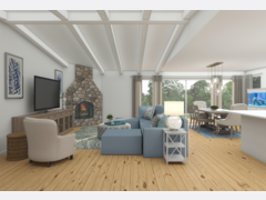 Clean Transitional Living Room Rendering thumb