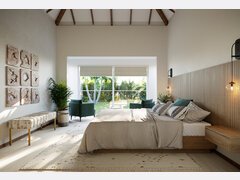 Modern Coastal Living Room and Bedroom Makeover Rendering thumb