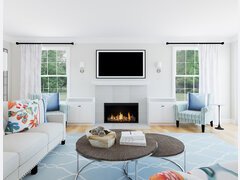 Transitional Living Room Decorating Ideas Rendering thumb
