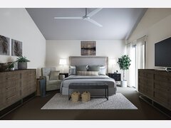 Coastal Chic Bedroom Interior Design Rendering thumb
