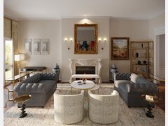 Eclectic Home Design with Formal Dining Room Rendering thumb