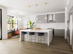Light and Classy Kitchen Renovation Rendering thumb