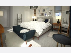 Mid Century Interior Design Ideas Rendering thumb