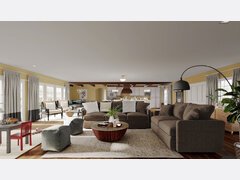 Transitional Style Home Decor Rendering thumb