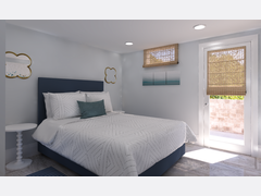 Transitional Guest Bedroom Rendering thumb