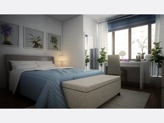 Lyns Modern Living Room & Bedroom Design Rendering thumb