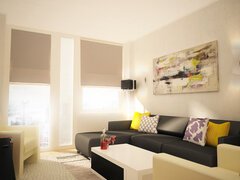 Contemporary Manhattan Living Room Design Rendering thumb
