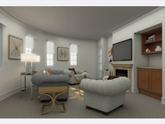 Elegant Living Room Design Rendering thumb